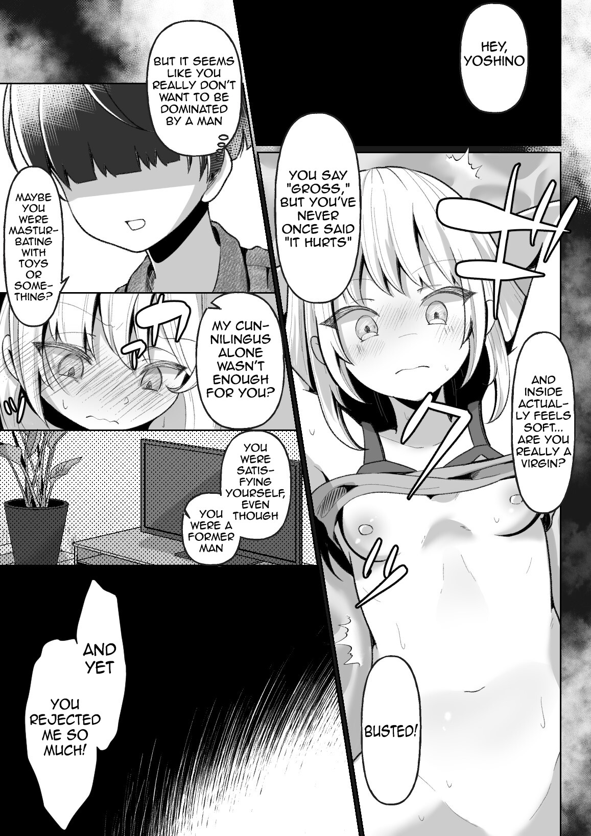 Hentai Manga Comic-A story about teaching a TS-bitch a lesson-Read-20